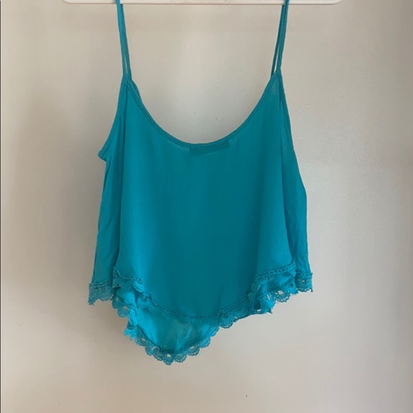 CROP TOP CHIFFON LIKE BLOUSE - Picture 2 of 4